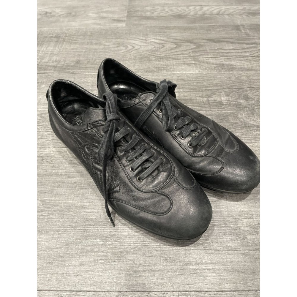 USED YVES SAINT LAURENT RIVE GAUCHE SIDE LOGO SNEAKERS